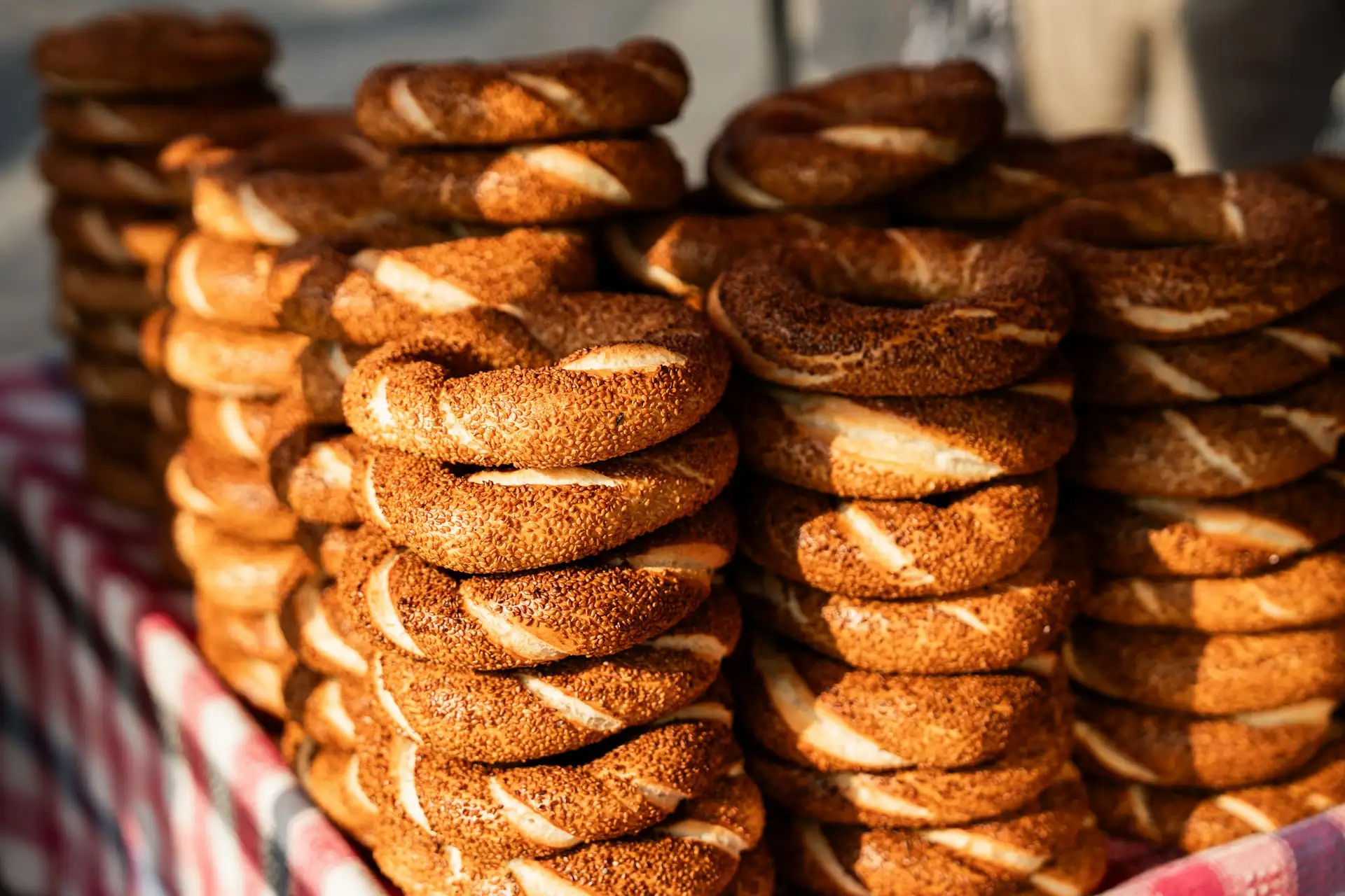 Potrawa Simit - tradycyjna kuchnia Turcja